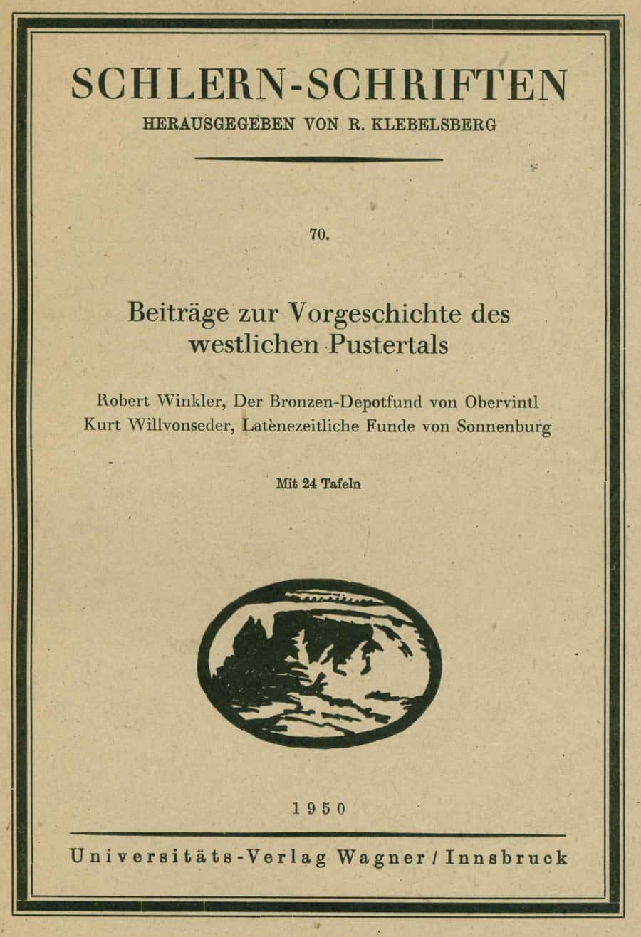 Beiträge zur Vorgeschichte des westlichen Pustertals