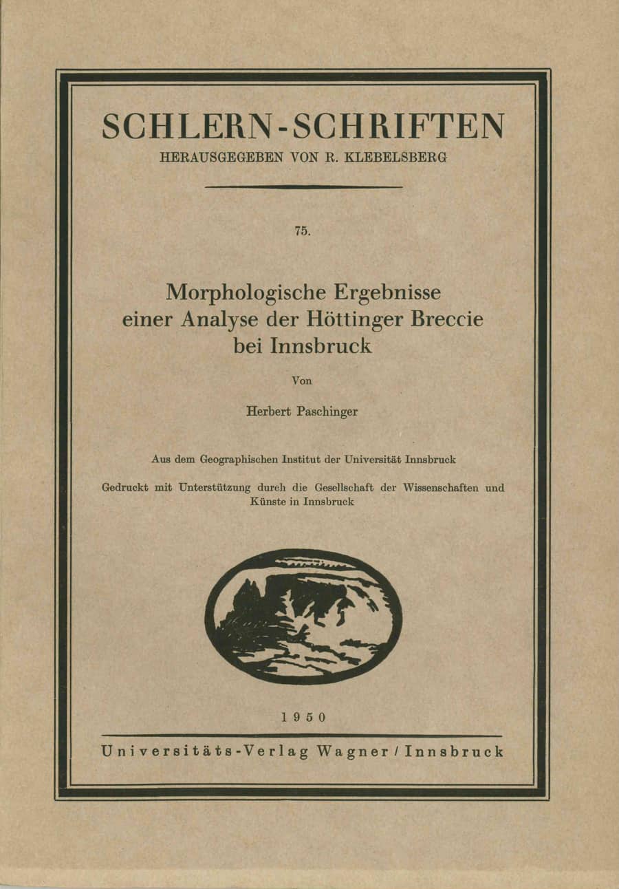 Morphologische Ergebnisse einer Analyse der Höttinger Breccie bei Innsbruck