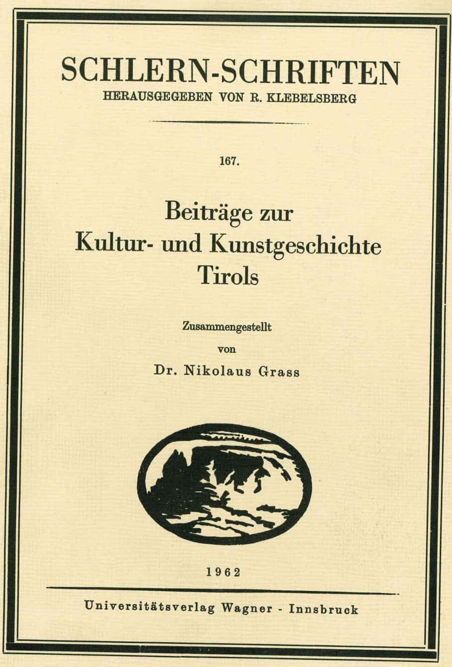 Beiträge zur Kultur- und Kunstgeschichte Tirols