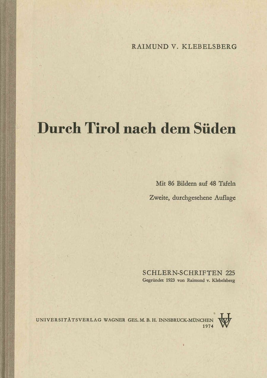 Durch Tirol nach dem Süden
