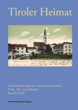 Cover Taschenbuch Tiroler Heimat 82 (2018)