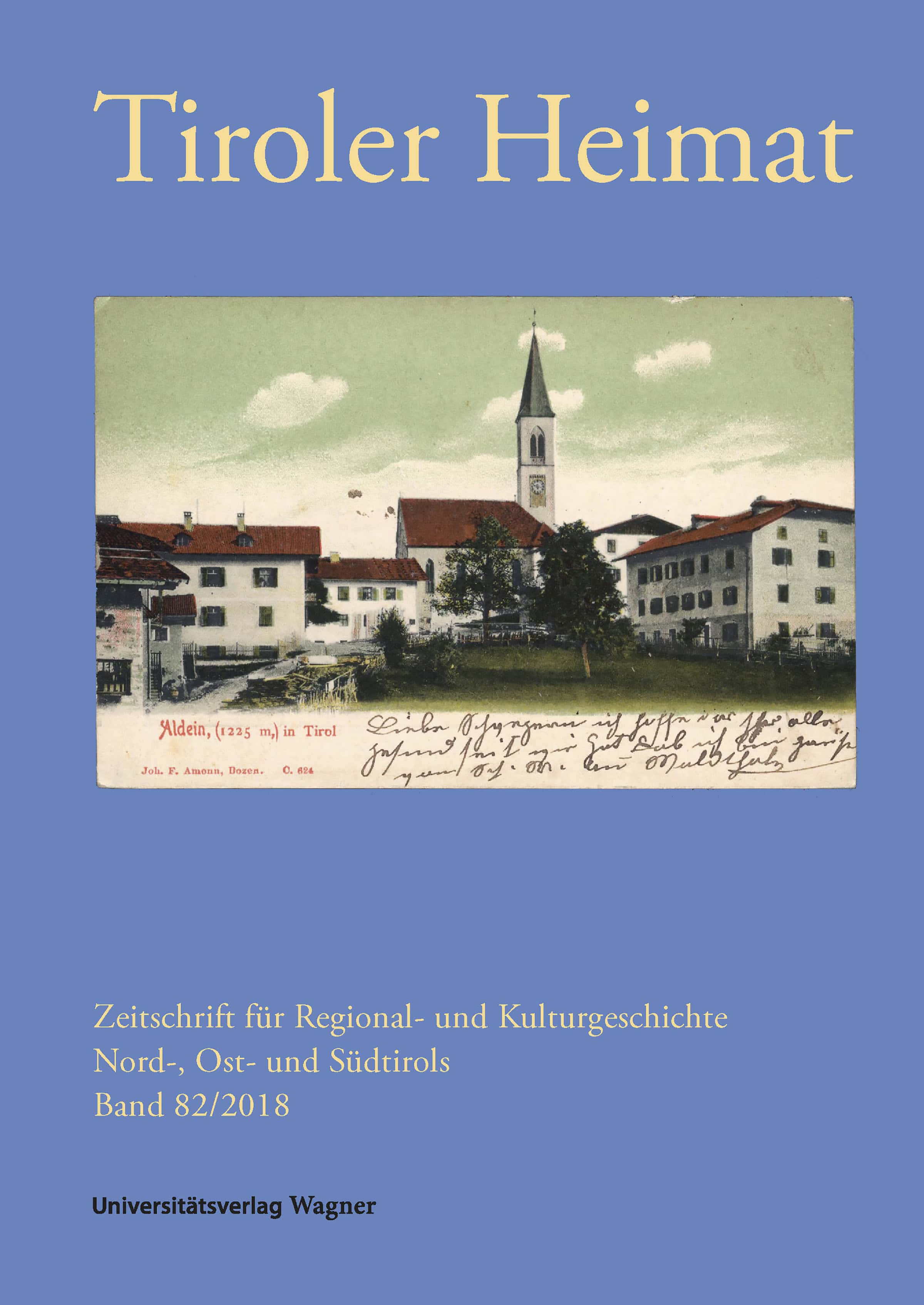 Cover Taschenbuch Tiroler Heimat 82 (2018)
