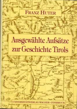 Cover Hardcover Aufsätze zur Geschichte Tirols