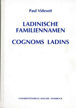 Cover Hardcover Ladinische Familiennamen - Cognoms Ladins