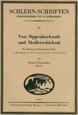 Cover Hardcover Von Sippenherkunft und Siedlerschicksal