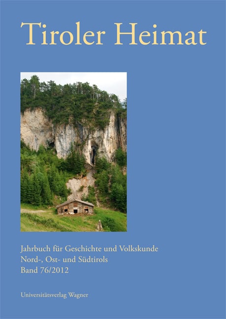 Cover Taschenbuch Tiroler Heimat 76 (2012)