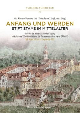 Cover Hardcover Anfang und Werden – Stift Stams im Mittelalter