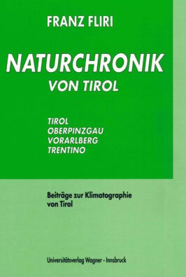 Cover Hardcover Naturchronik von Tirol