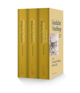 Cover Hardcover Geschichte Vorarlbergs in 3 Bänden