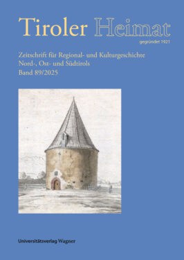 Cover Broschur Tiroler Heimat 89 (2025)